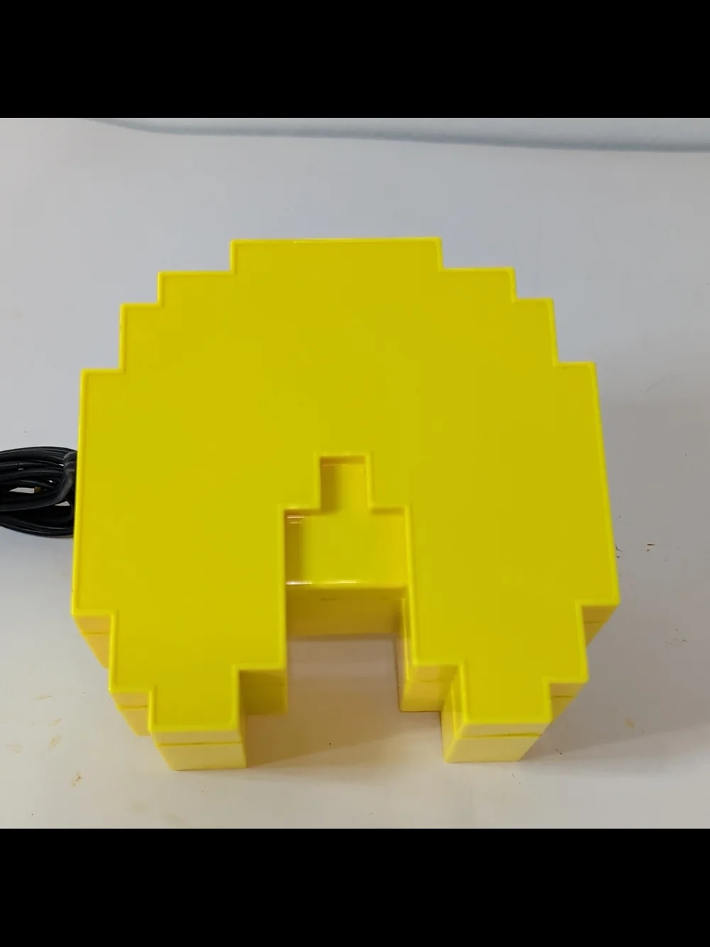 Yellow Retro Arcade Joystick with Orange Ball Top
